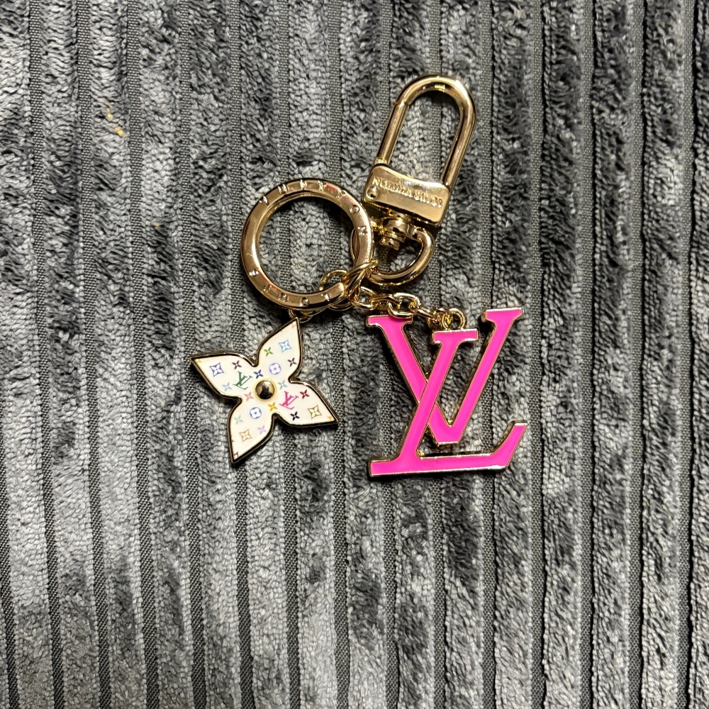 LV x TM LV Iconic Monogram Multicolor Key Holder/ Bag Charm